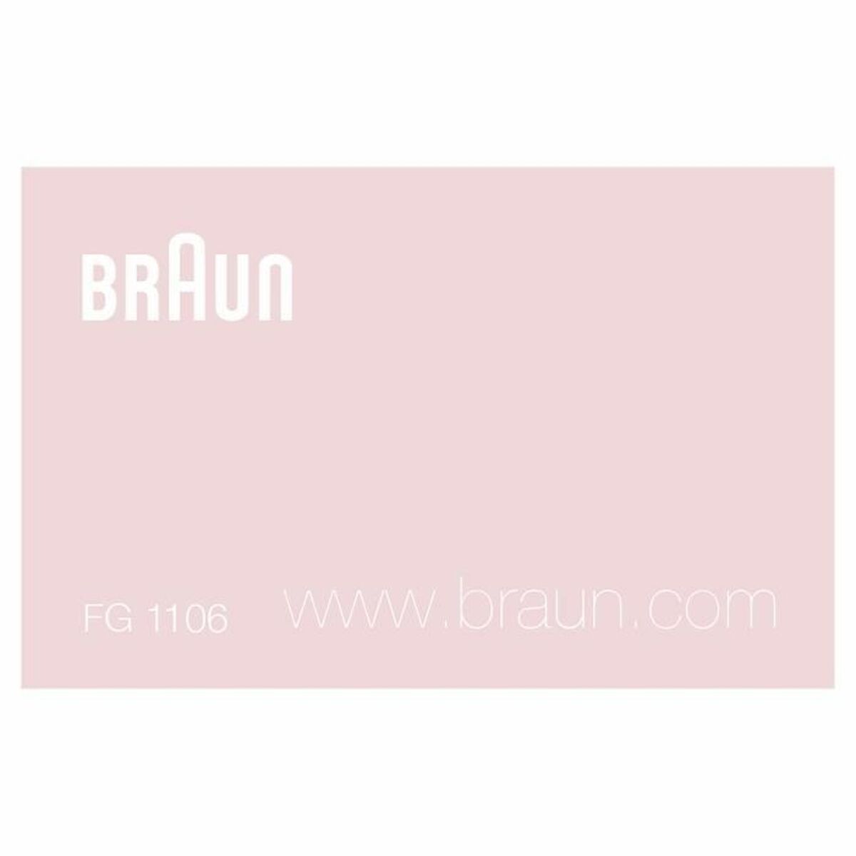 Electric Hair Remover Braun FG1106 BIKINI Stainless steel product packaging