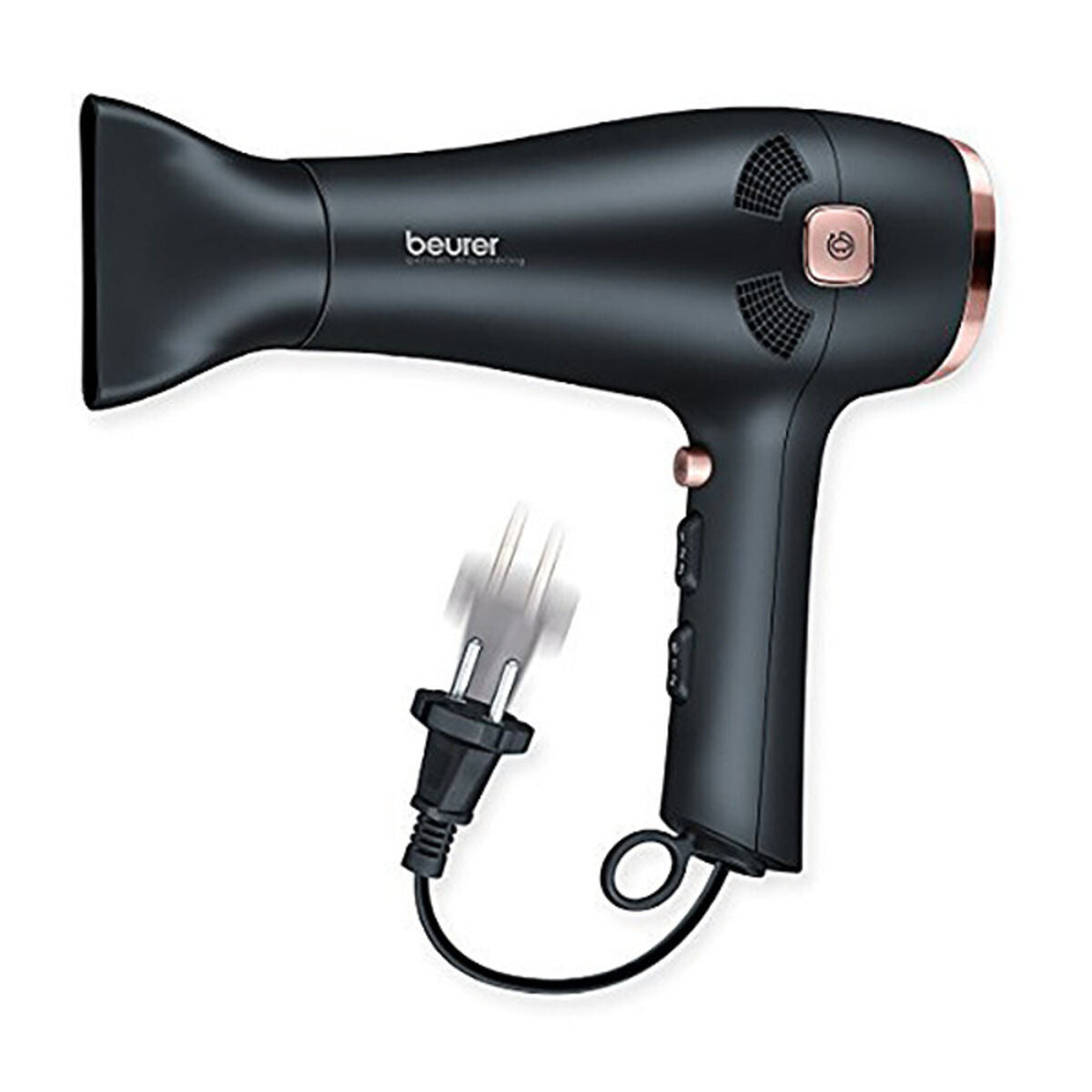 Hairdryer Beurer 640.63 2200W 2000 W Black Grey Dark grey product packaging