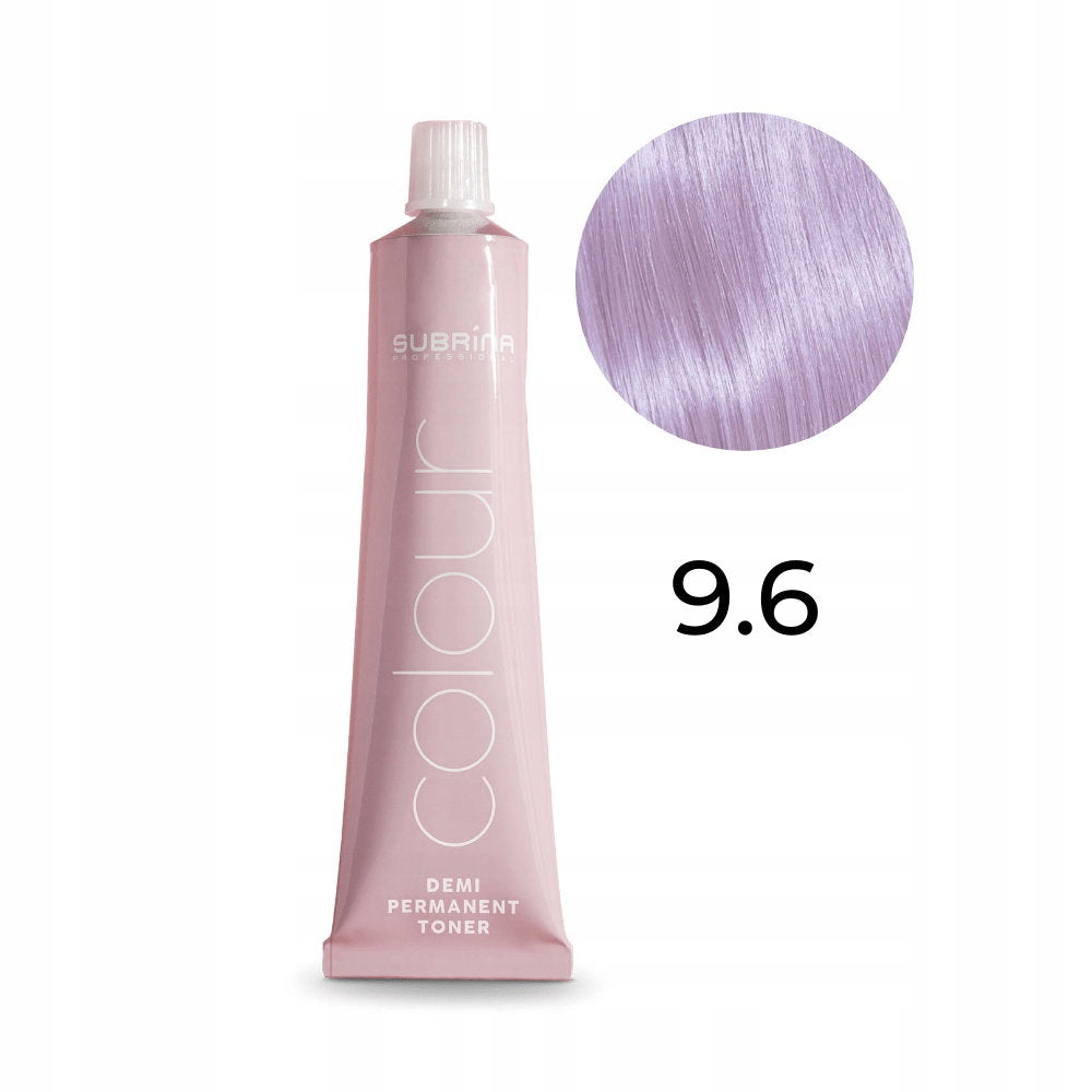 Subrina Professional, Colour, Demi-Permanent Hair Dye, 9.6 Very Light Purple Blonde, 60 ml