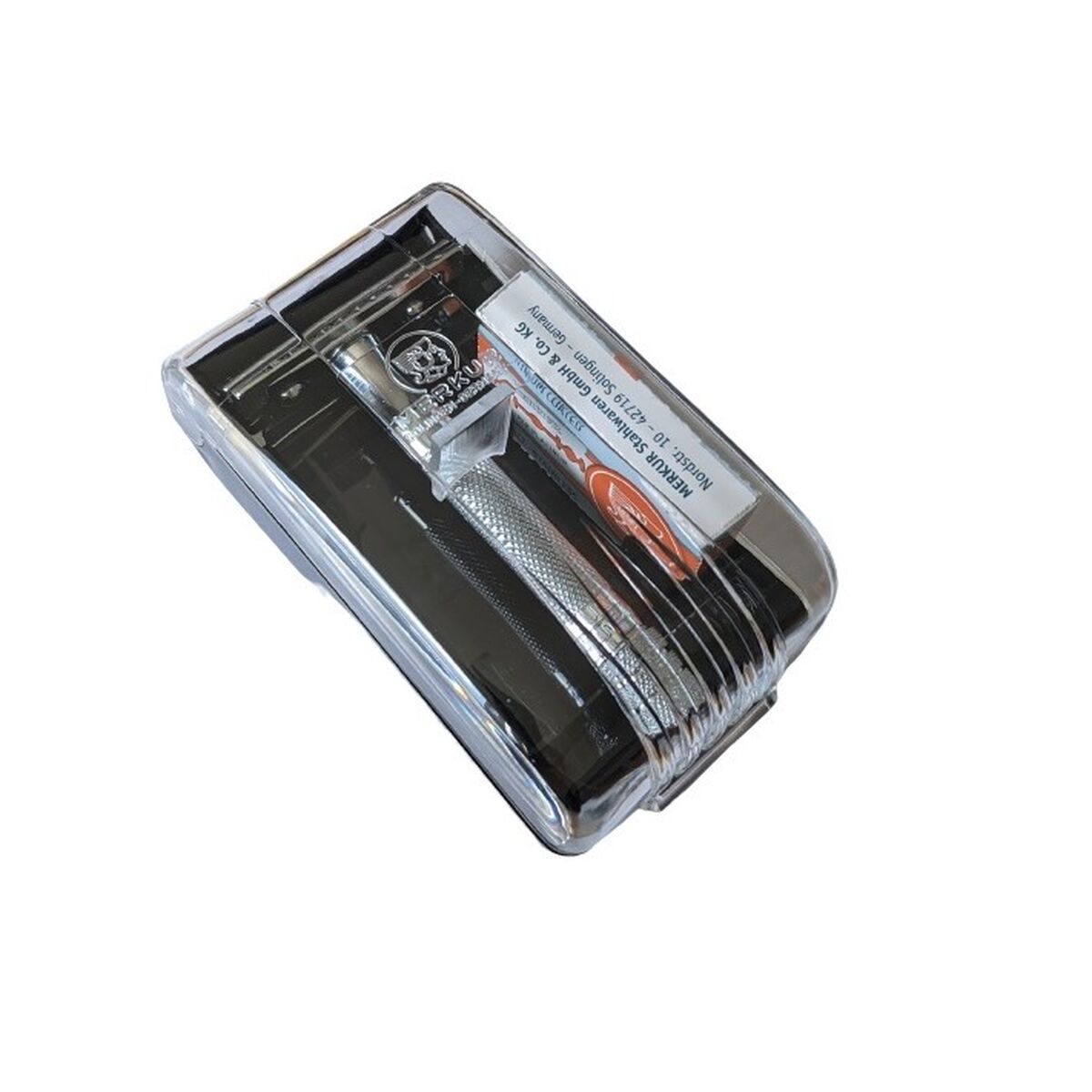 Manual shaving razor Merkur Silver for Men product packaging
