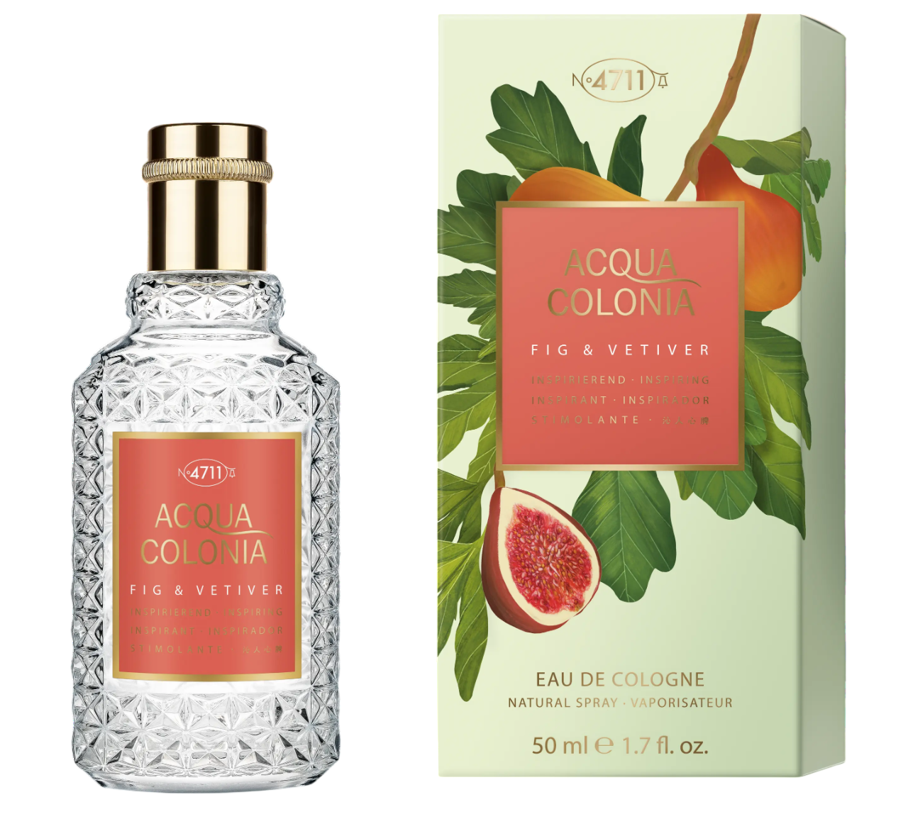 4711, Acqua Colonia Fig & Vetiver, Eau De Cologne, Unisex, 50 ml