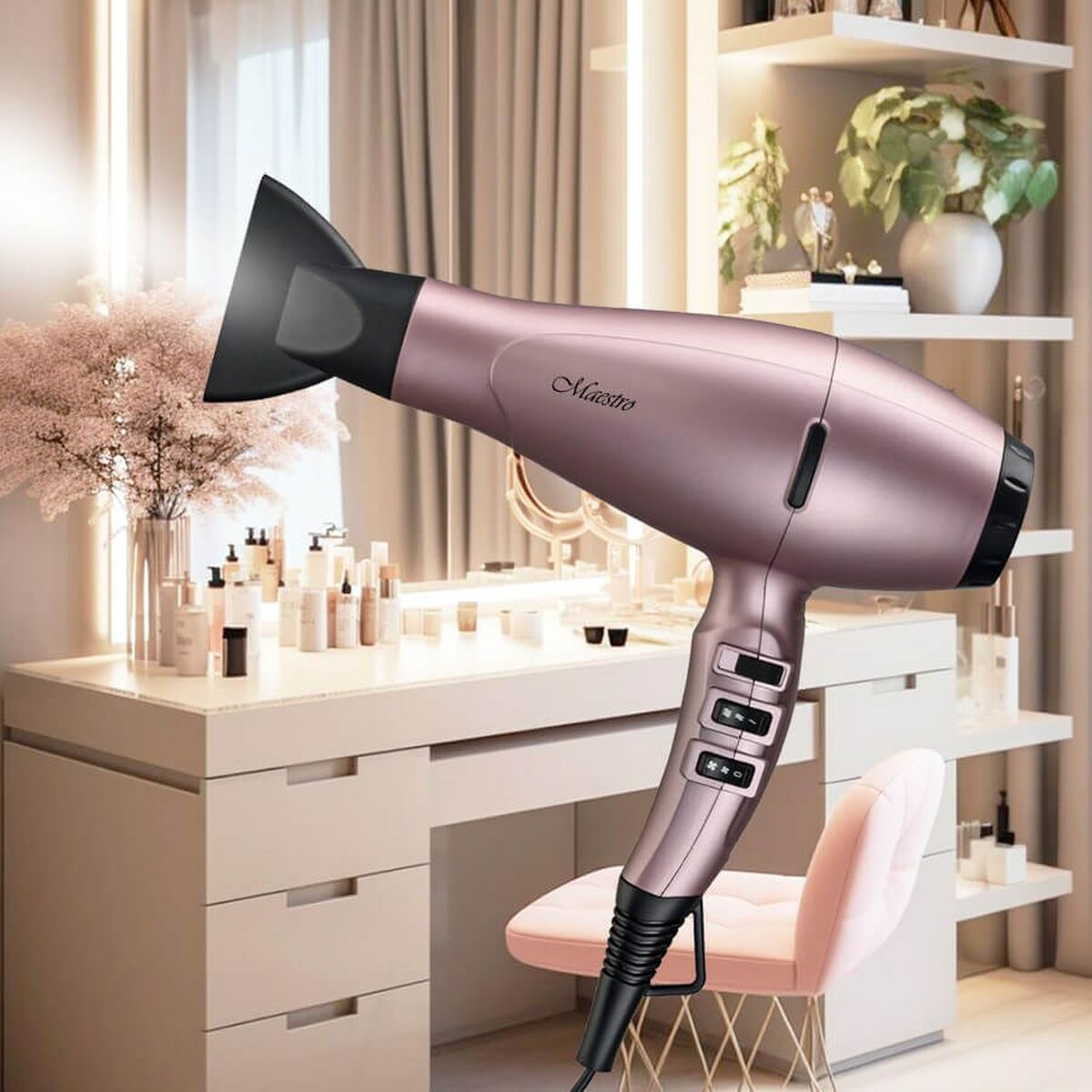 Hairdryer Feel Maestro MR-224 Black 2300 W product packaging