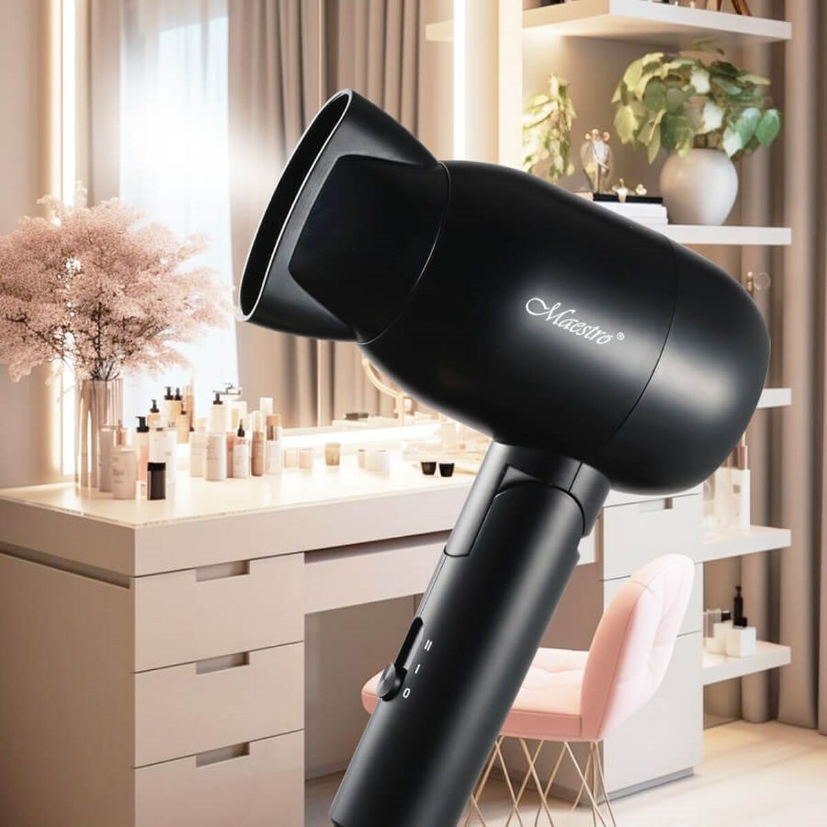 Hairdryer Feel Maestro MR-200 Black 1500 W product packaging