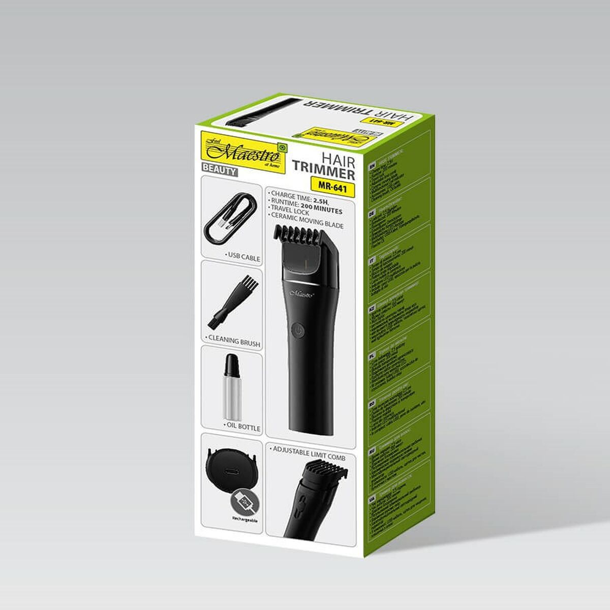Hair Clippers Feel Maestro MR-641 product packaging