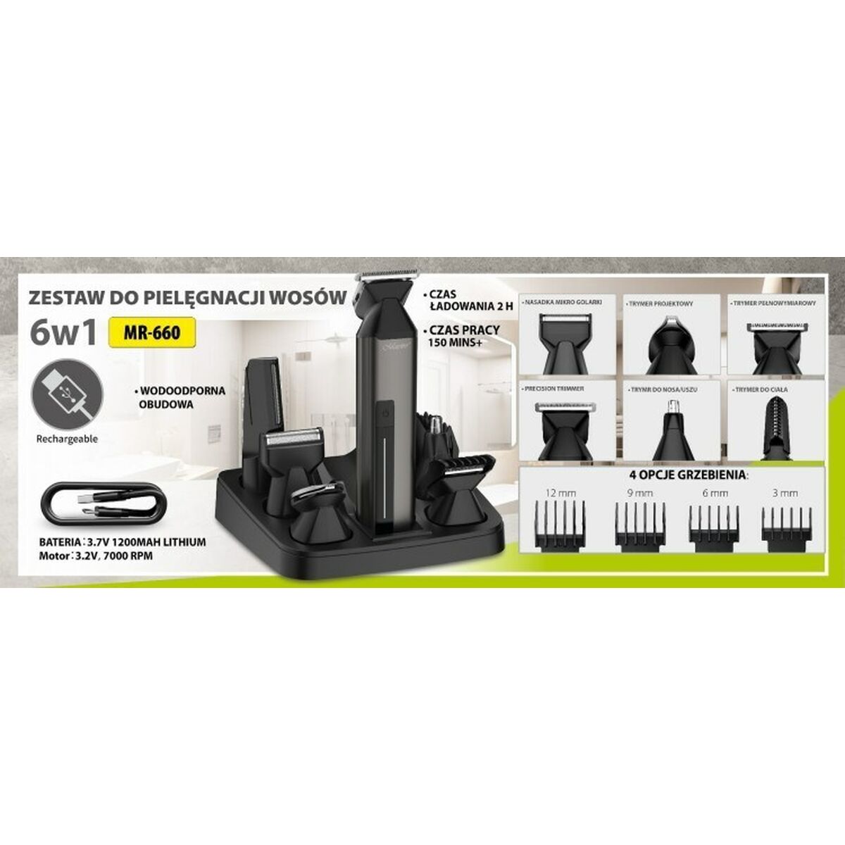 Hair Clippers Feel Maestro MR-660 product packaging