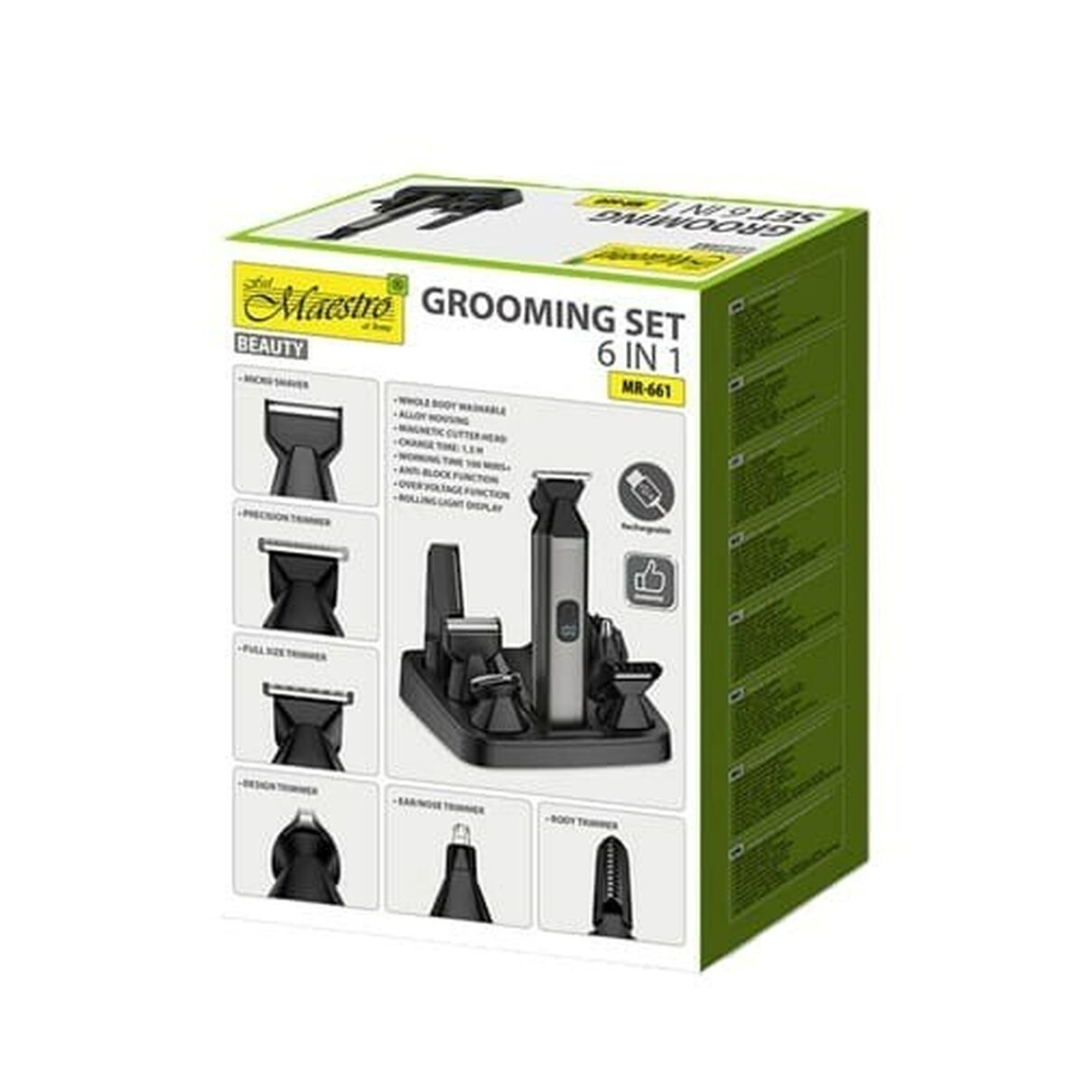Hair Clippers Feel Maestro MR-661 product packaging