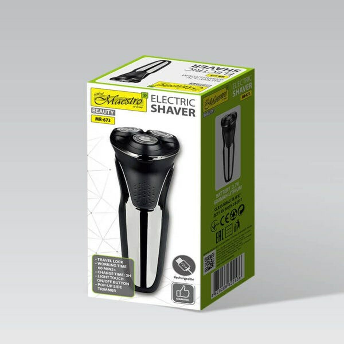 Hair Clippers Feel Maestro MR-673 product packaging
