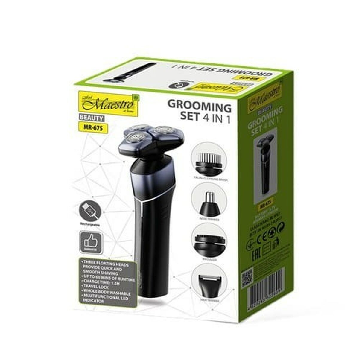 Hair Clippers Feel Maestro MR-675 product packaging