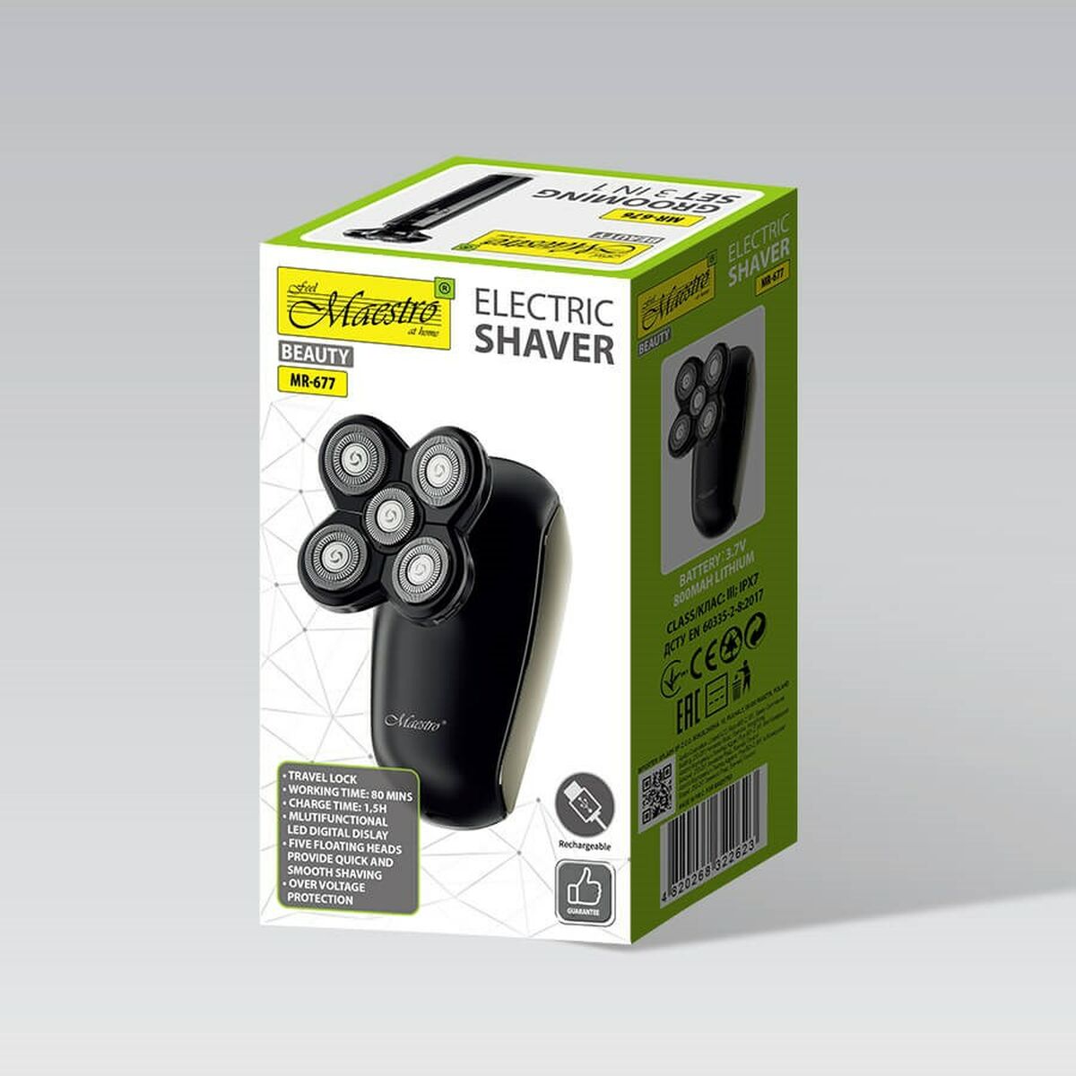 Hair Clippers Feel Maestro MR-677 product packaging