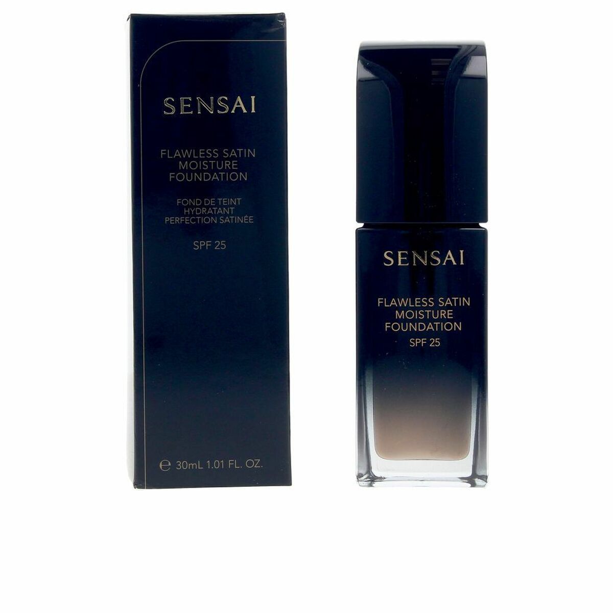 Liquid Make Up Base Kanebo Sensai Nº 203-Neutralbeig Fs203-Neutral Beige Spf 25 Spf 20 30 ml product packaging
