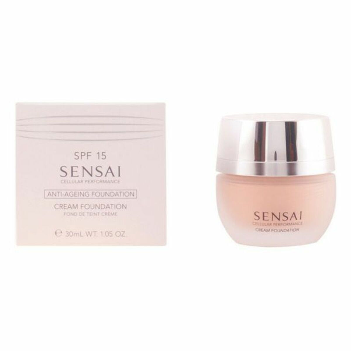 Fluid Foundation Make-up Kanebo Spf 15 30 ml makeup packaging