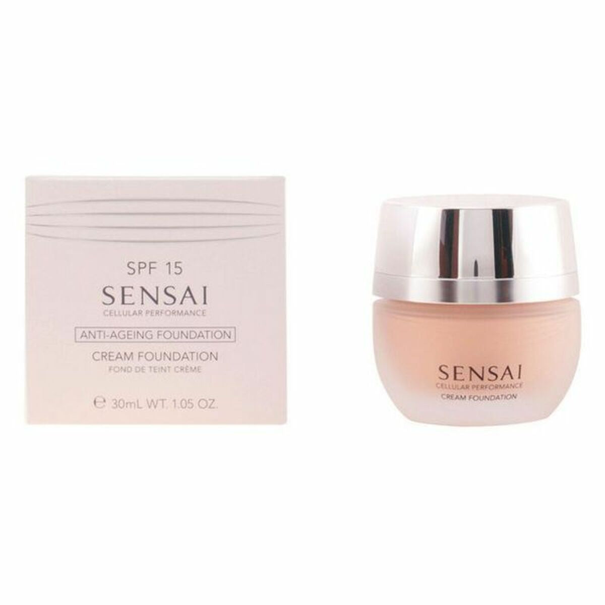 Fluid Foundation Make-up Kanebo Sensai Cp cf 25 Cf25-Topaz Beige Spf 15 30 ml makeup packaging