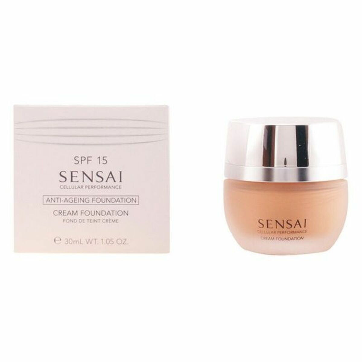 Fluid Foundation Make-up Kanebo Sensai Cp cf 25 Cf25-Topaz Beige Spf 15 30 ml makeup packaging