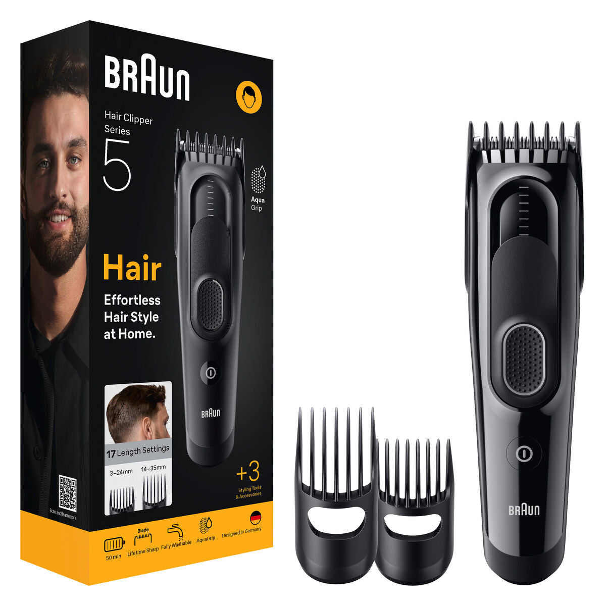 Hair Clippers Braun HC5530 S5 ESSENTIAL product packaging