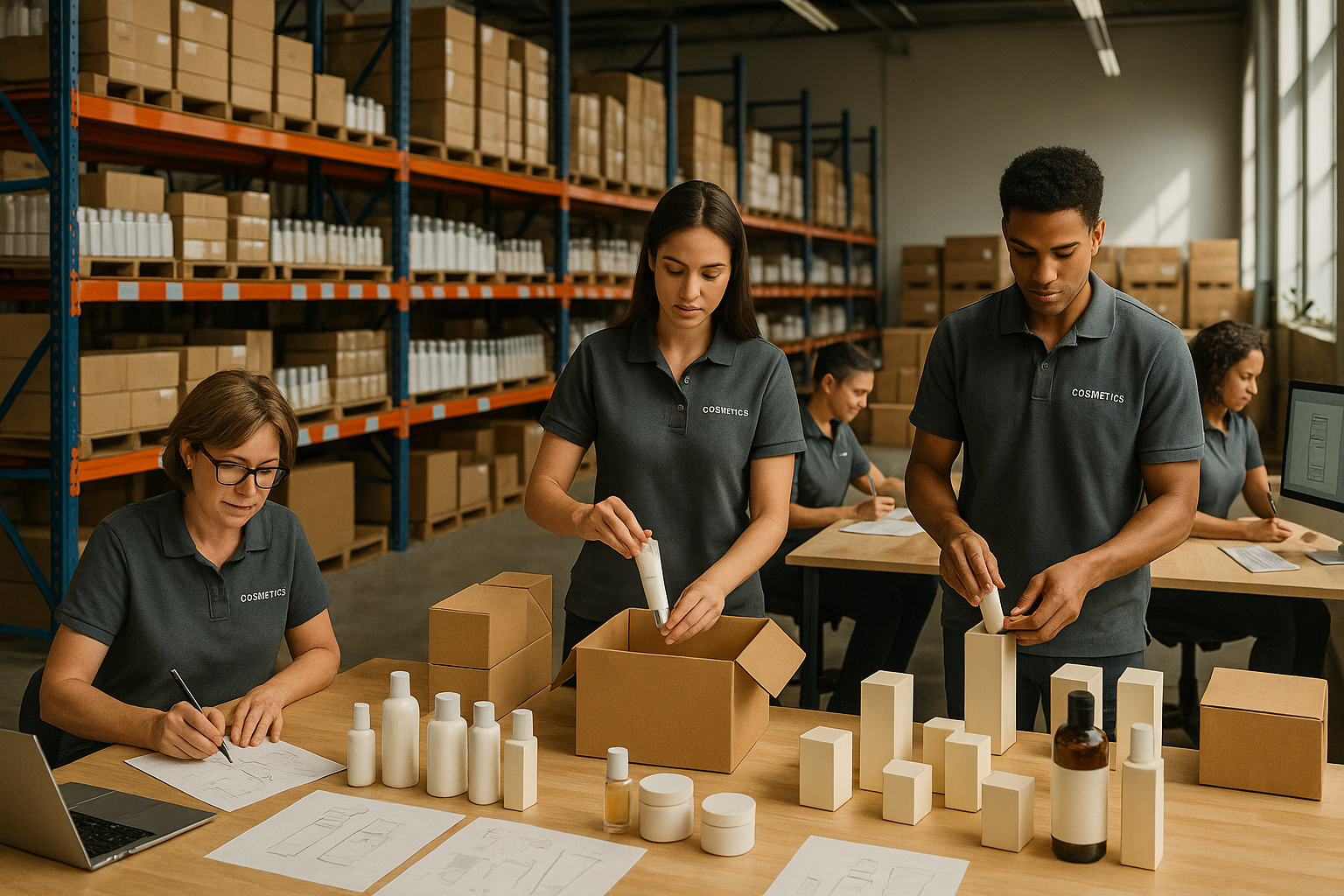 ✨ 5. Behind the Scenes

Warehouse, packaging, team, design process.

Builds transparency + authenticity (“real company, real people”).

CTA: “Learn More About Us.”