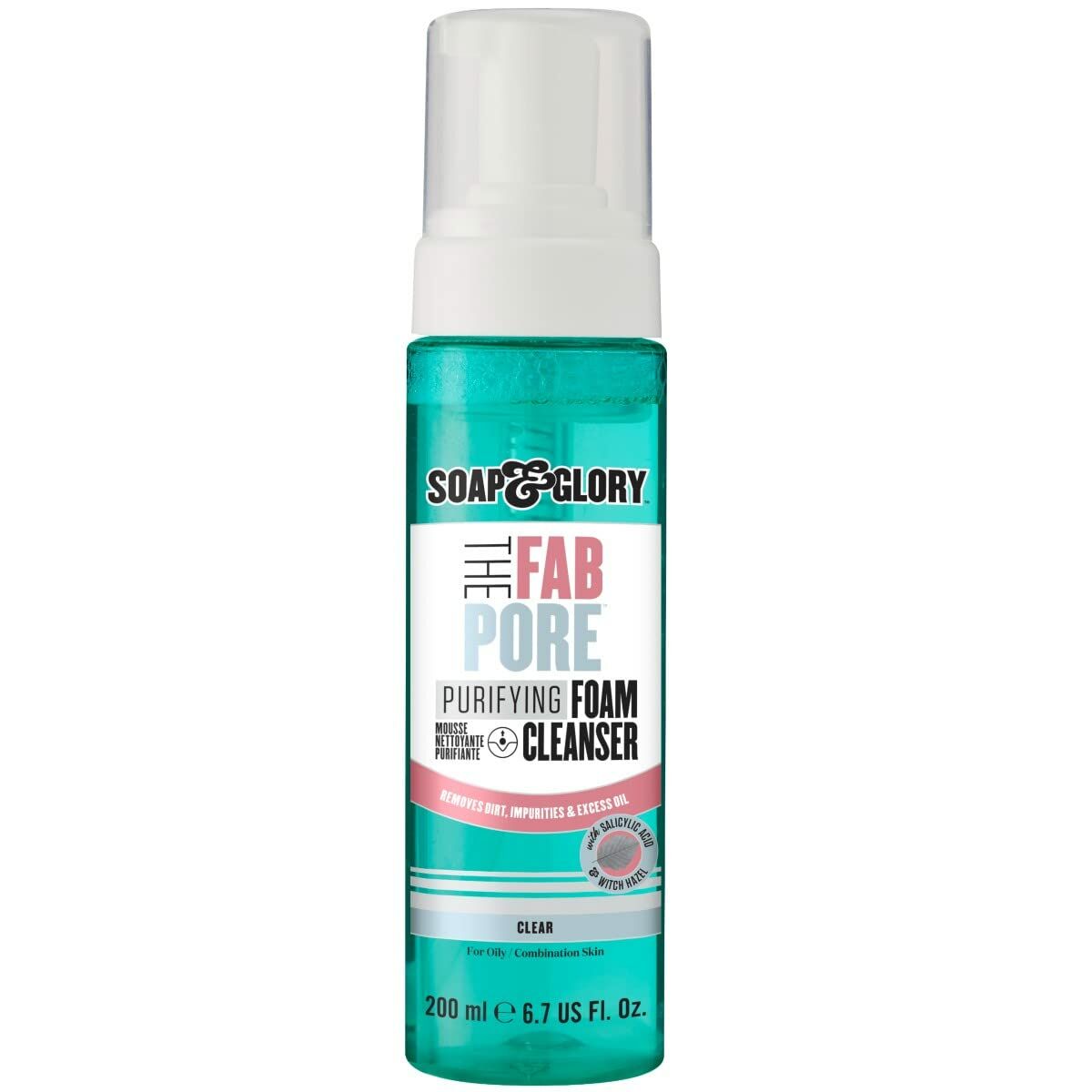 Foaming Cleansing Gel Soap & Glory The Fab Pore 200 ml for Women skincare packaging