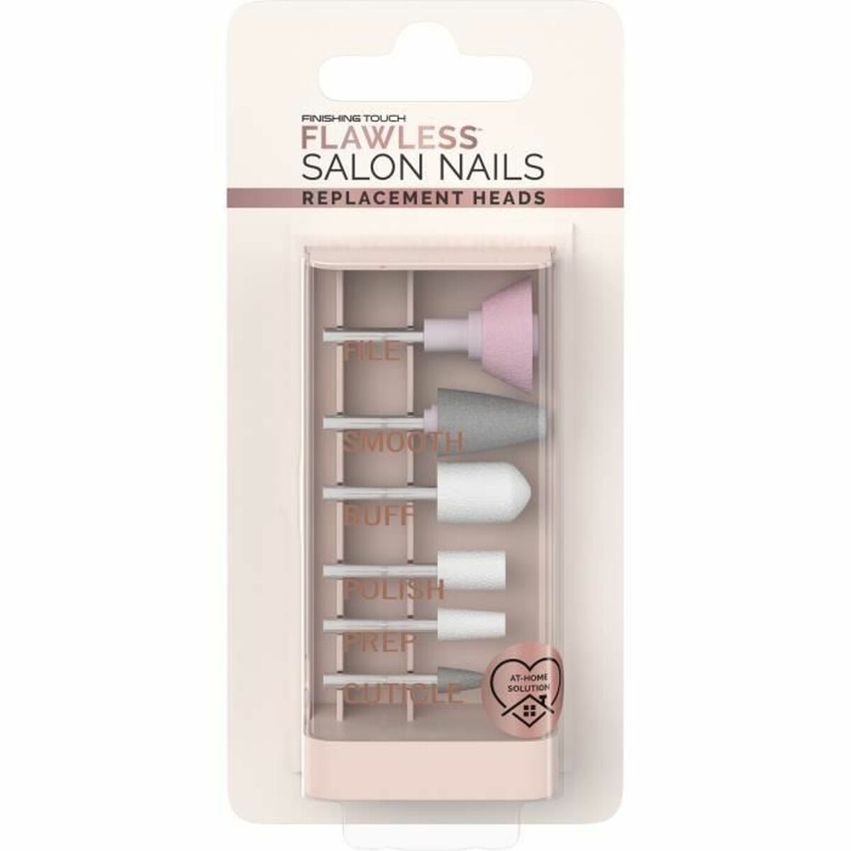 Manicure and pedicure sets FLAWLESS Salon Nails 6 Pieces product packaging