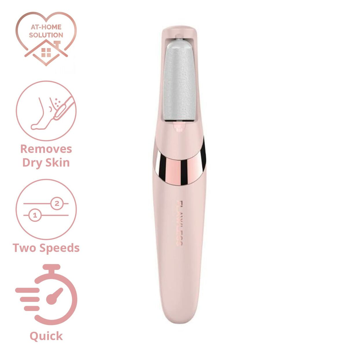 Electric Callus Remover FLAWLESS Pedi Pink product packaging