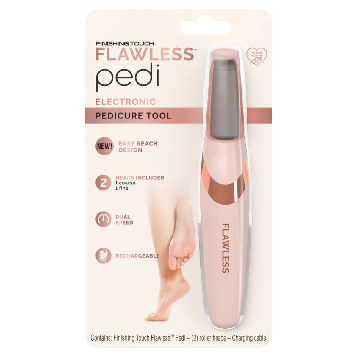 Electric Callus Remover FLAWLESS Pedi Pink product packaging