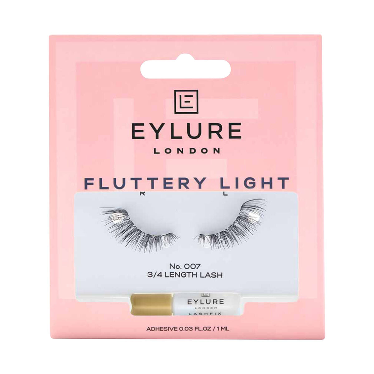 Set of false eyelashes Eylure Fluttery Nº 007 Nº 007 (1 Unit) product packaging