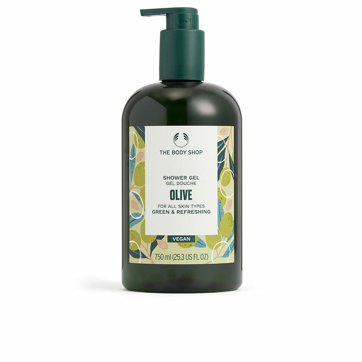 Shower Gel The Body Shop Olive 750 ml skincare packaging