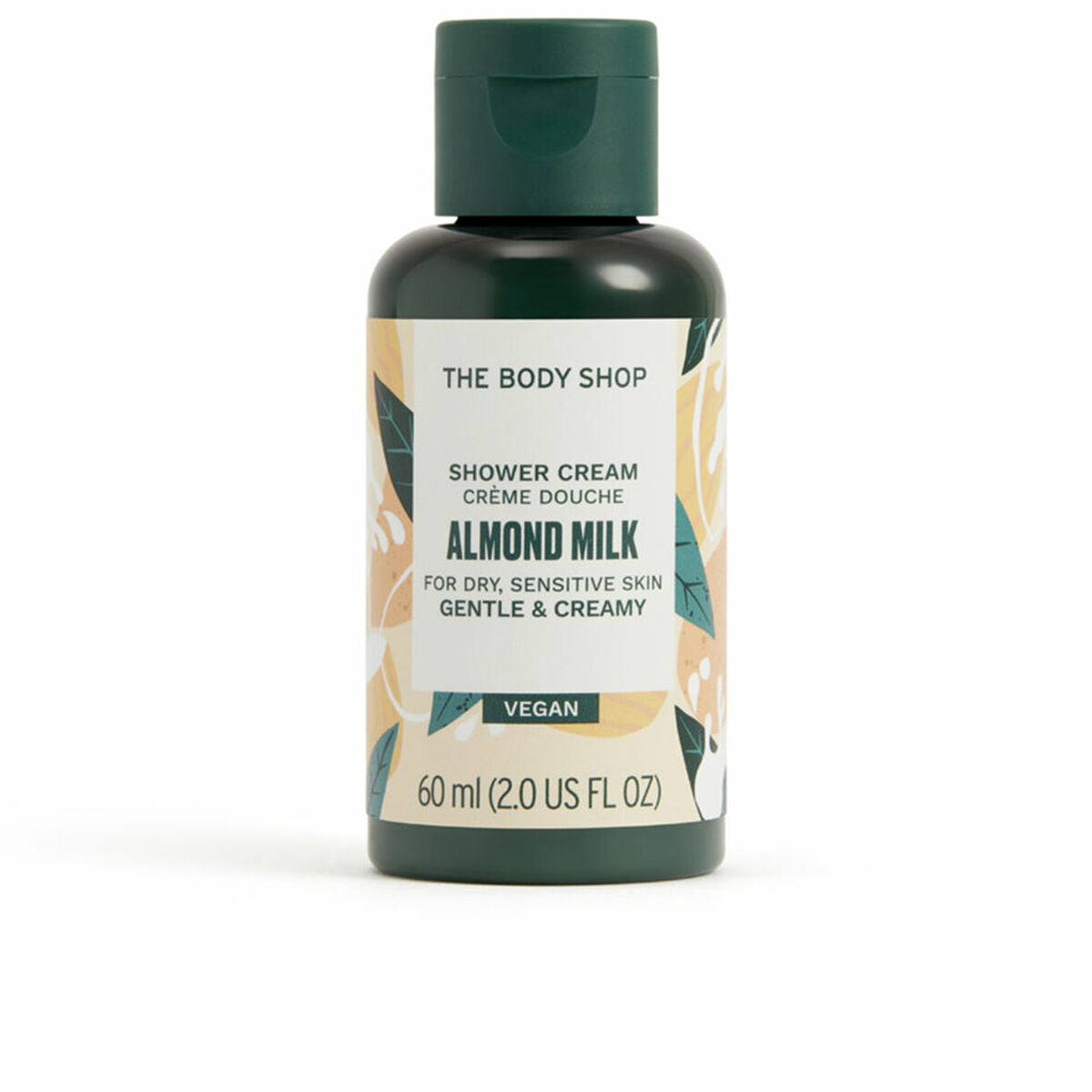 Shower Cream The Body Shop ALMOND MILK 60 ml skincare packaging