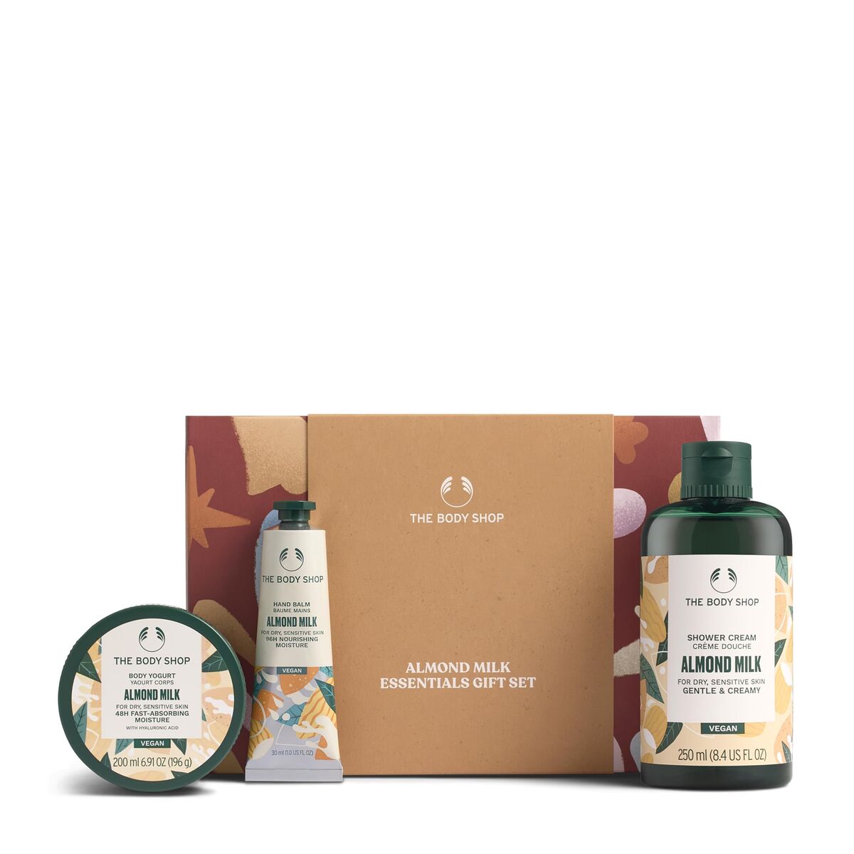 Women's Cosmetics Set The Body Shop ALMOND MILK product packaging