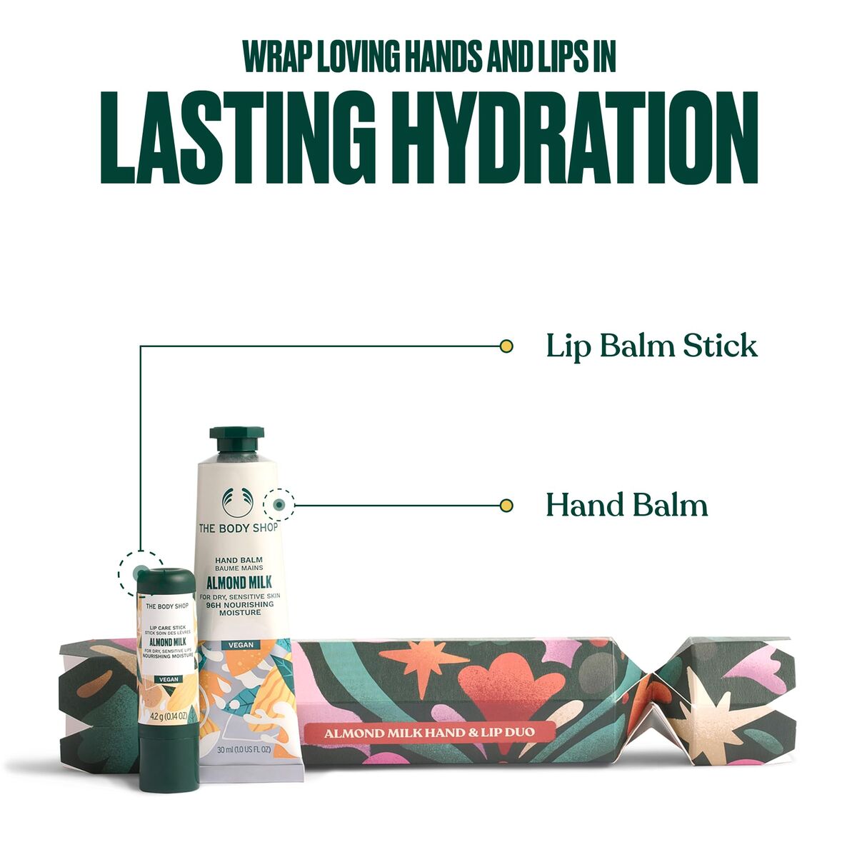 Moisturising Foot Cream The Body Shop ALMOND MILK skincare packaging