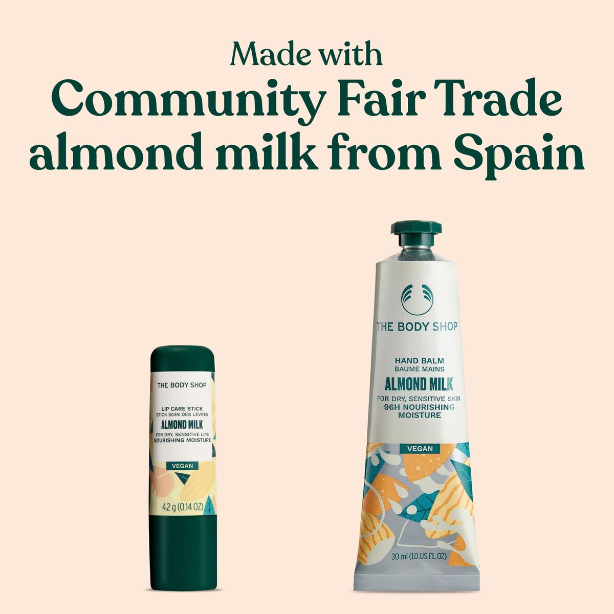 Moisturising Foot Cream The Body Shop ALMOND MILK skincare packaging