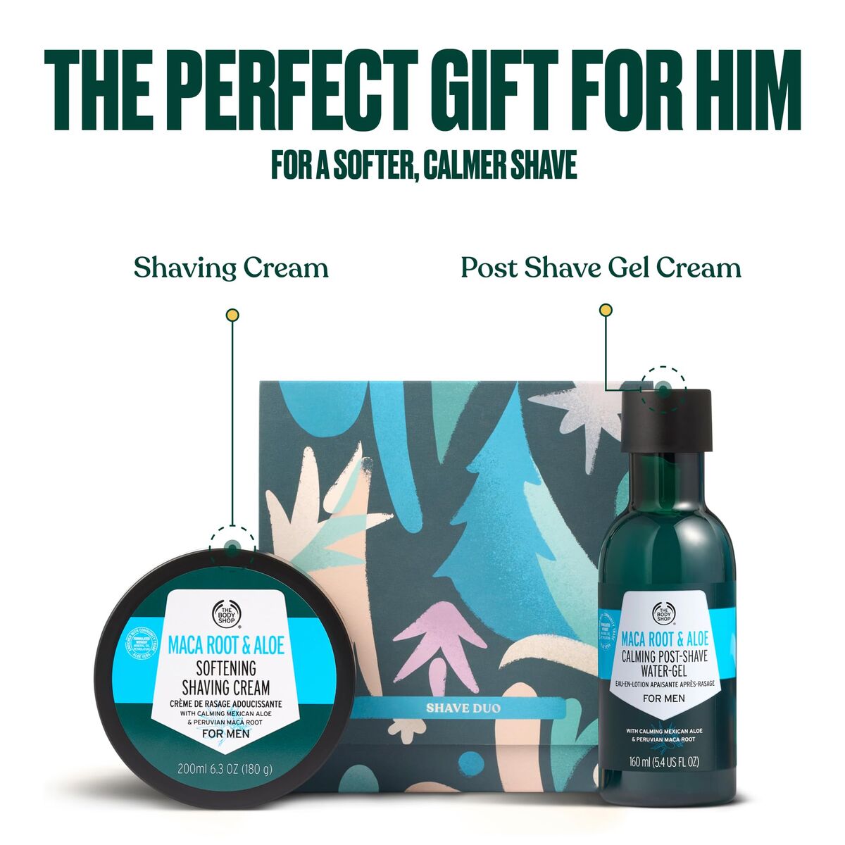 Aftershave Lotion The Body Shop SHAVE skincare packaging