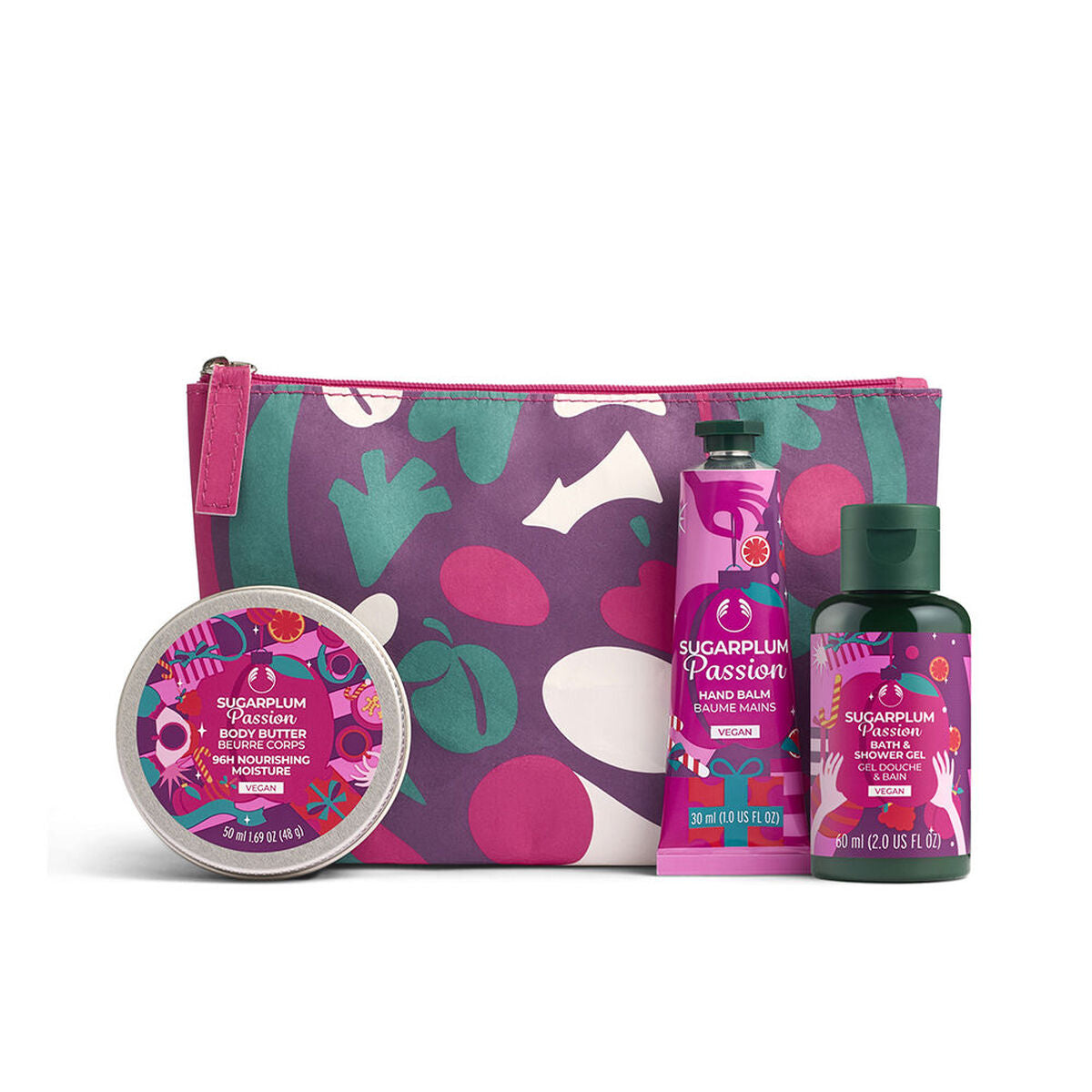 Women's Cosmetics Set The Body Shop SUGARPLUM PASSION 3 Pieces for Women product packaging
