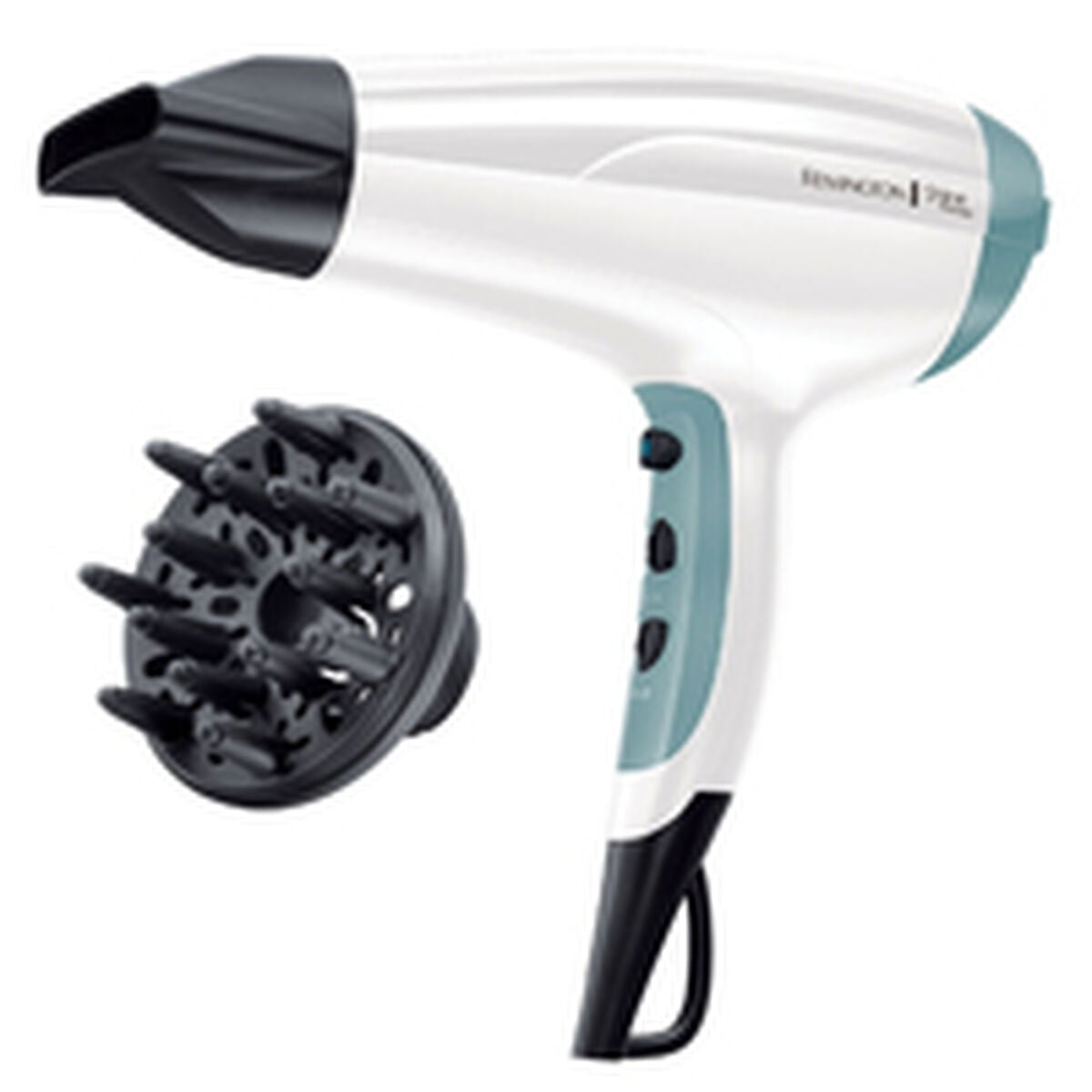 Hairdryer Remington White Black 2300 W product packaging