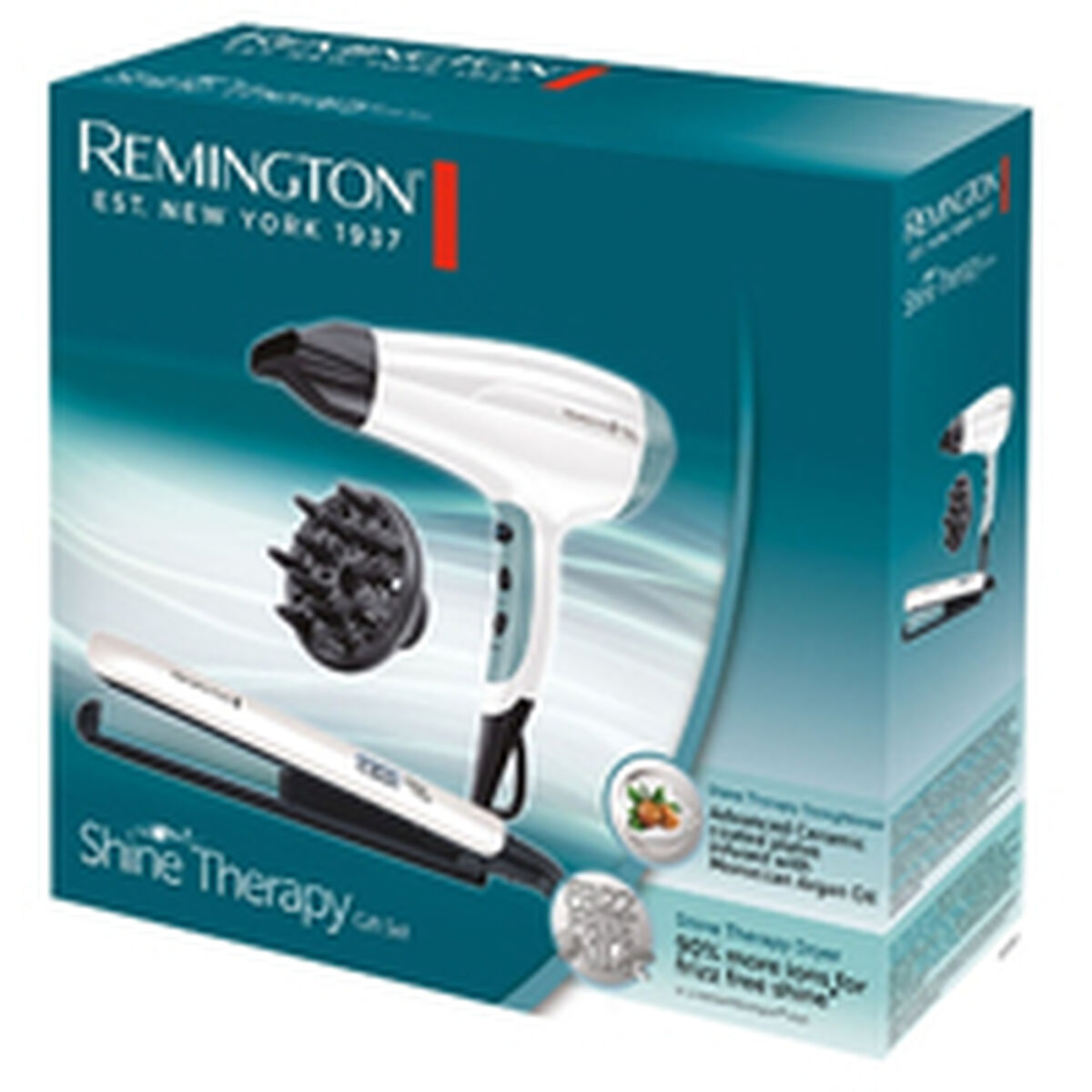 Hairdryer Remington White Black 2300 W product packaging