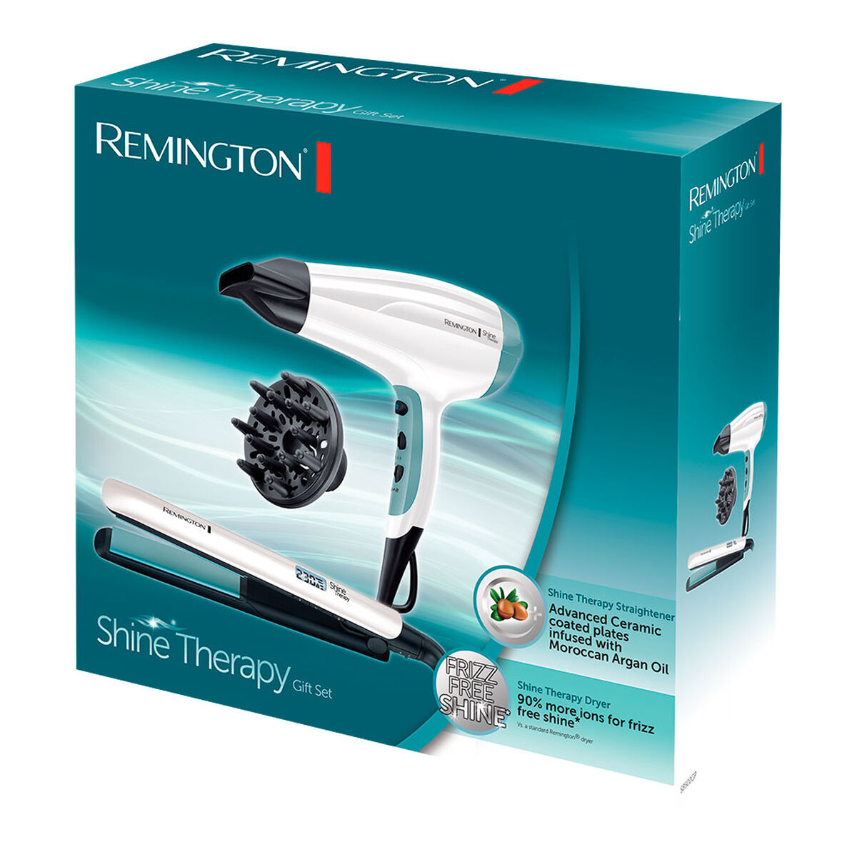Hairdryer Remington White Black 2300 W product packaging