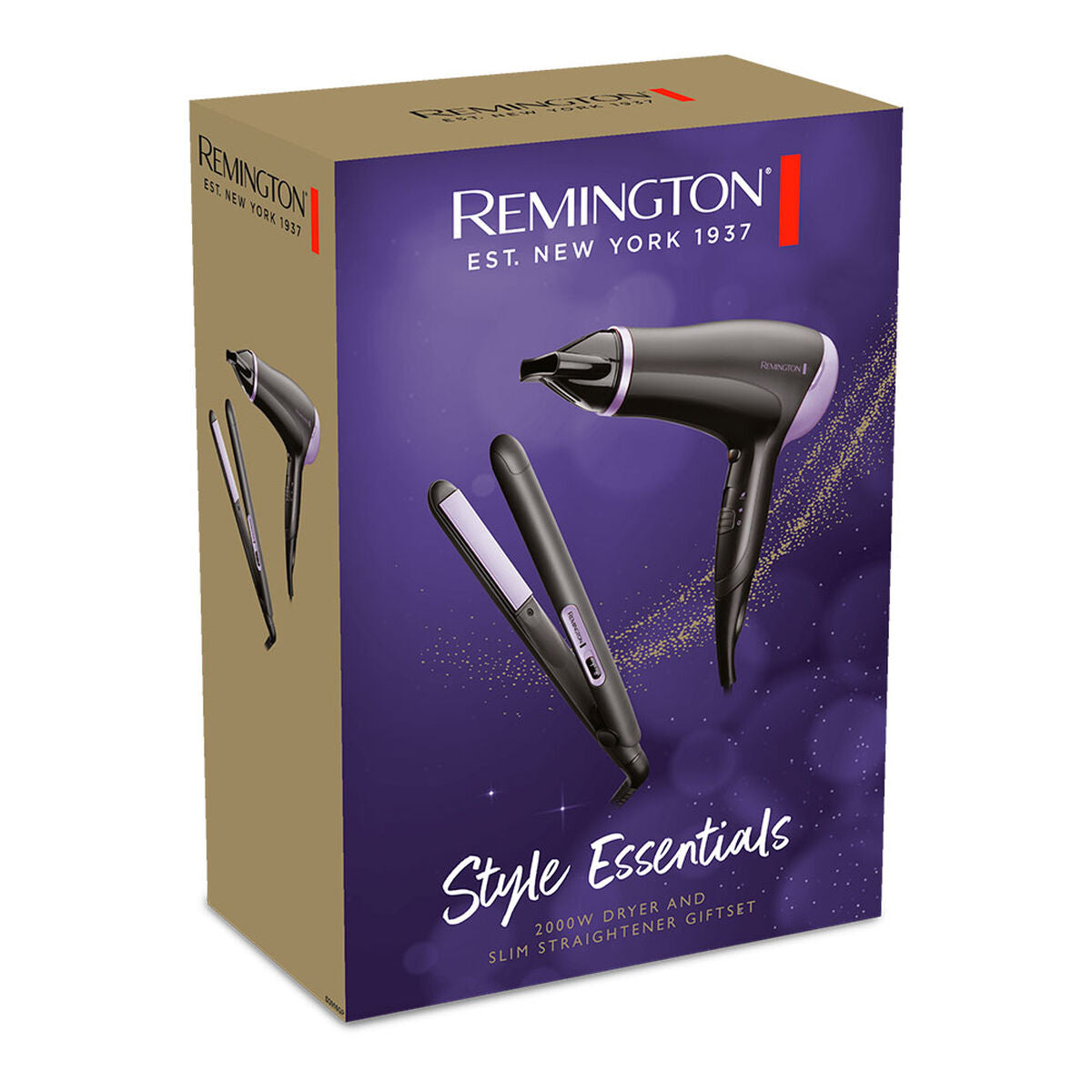 Hairdryer Remington Black 2000 W product packaging