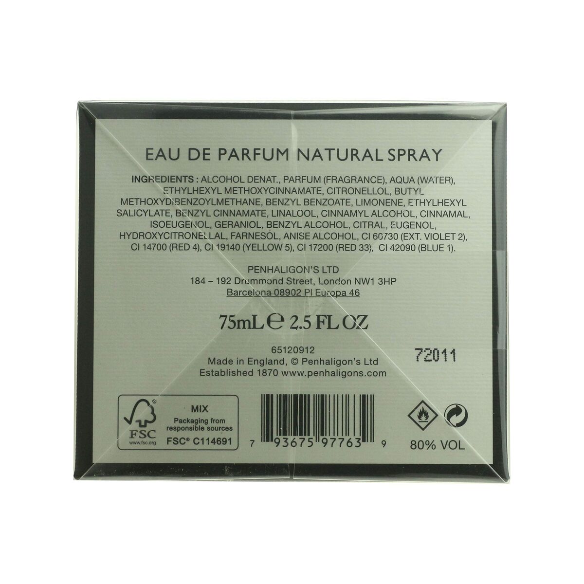 Women's Perfume Penhaligon's Portraits The Bewitching Yasmine 75 ml product packaging