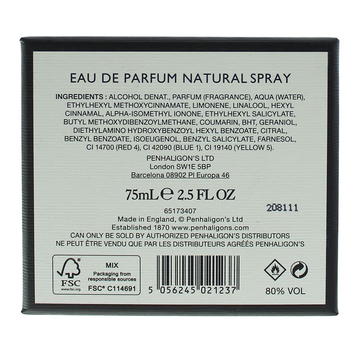 Women's Perfume Penhaligon's The Revenge of Lady Blanche 75 ml for Women product packaging