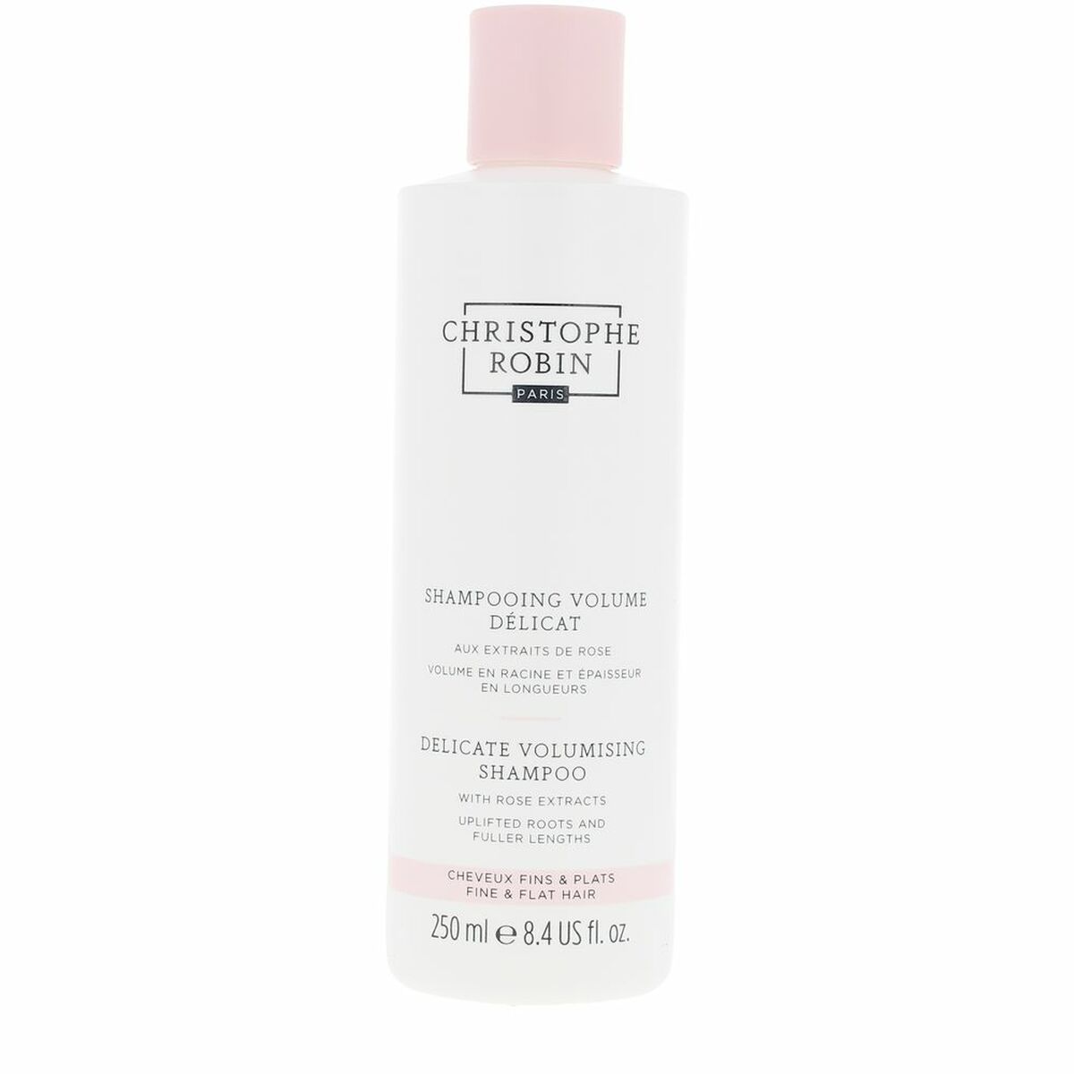 Volumising Shampoo Christophe Robin DELICATE VOLUMISING 250 ml for Women shampoo bottle