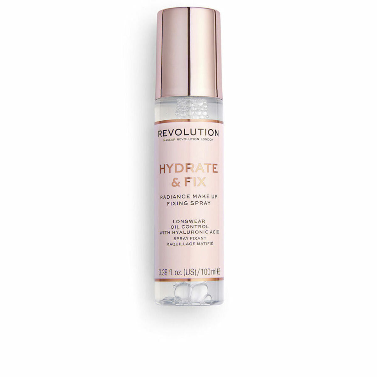 Hair Spray Revolution Make Up Hydrate Fix 100 ml product packaging