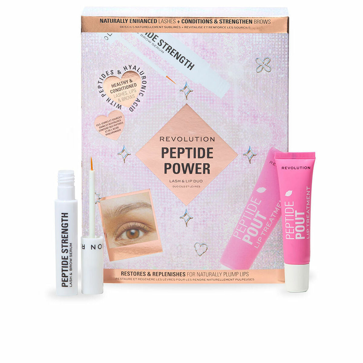 Make-Up Set Revolution Make Up PEPTIDE POWER 2 Pieces for Women product packaging