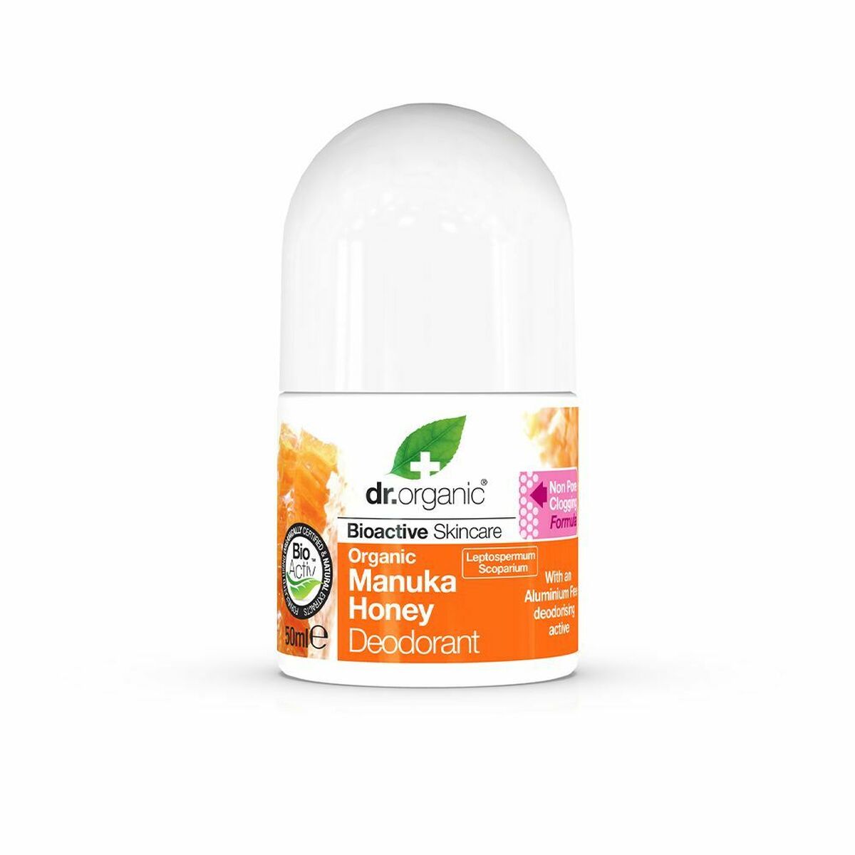 Roll-On Deodorant Dr.Organic DR00133 50 ml product packaging