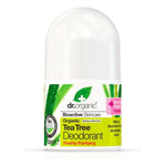 Roll-On Deodorant Dr.Organic DR00145 50 ml Tea tree product packaging
