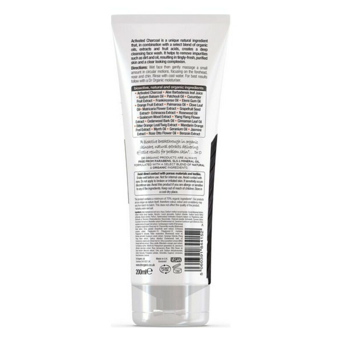 Facial Cleanser Dr.Organic DR00545 200 ml skincare packaging