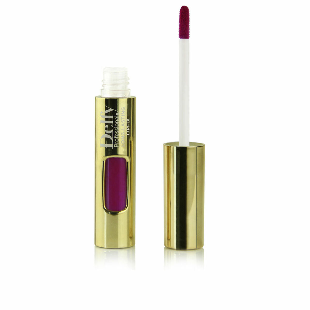 Lipstick Delfy LIPFIX GOLD fuchsia rosa 8 g makeup packaging