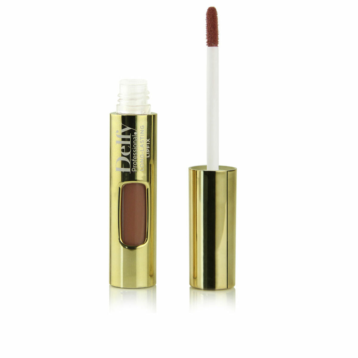 Lipstick Delfy LIPFIX GOLD crepe 8 g makeup packaging