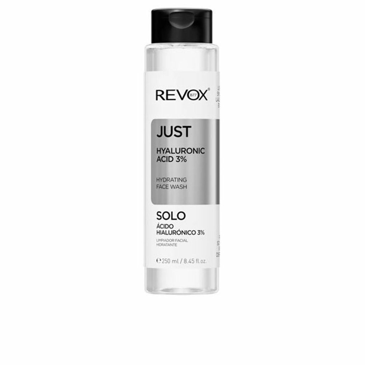 Facial Cleanser Revox B77 Just 250 ml Hyaluronic Acid for Women skincare packaging