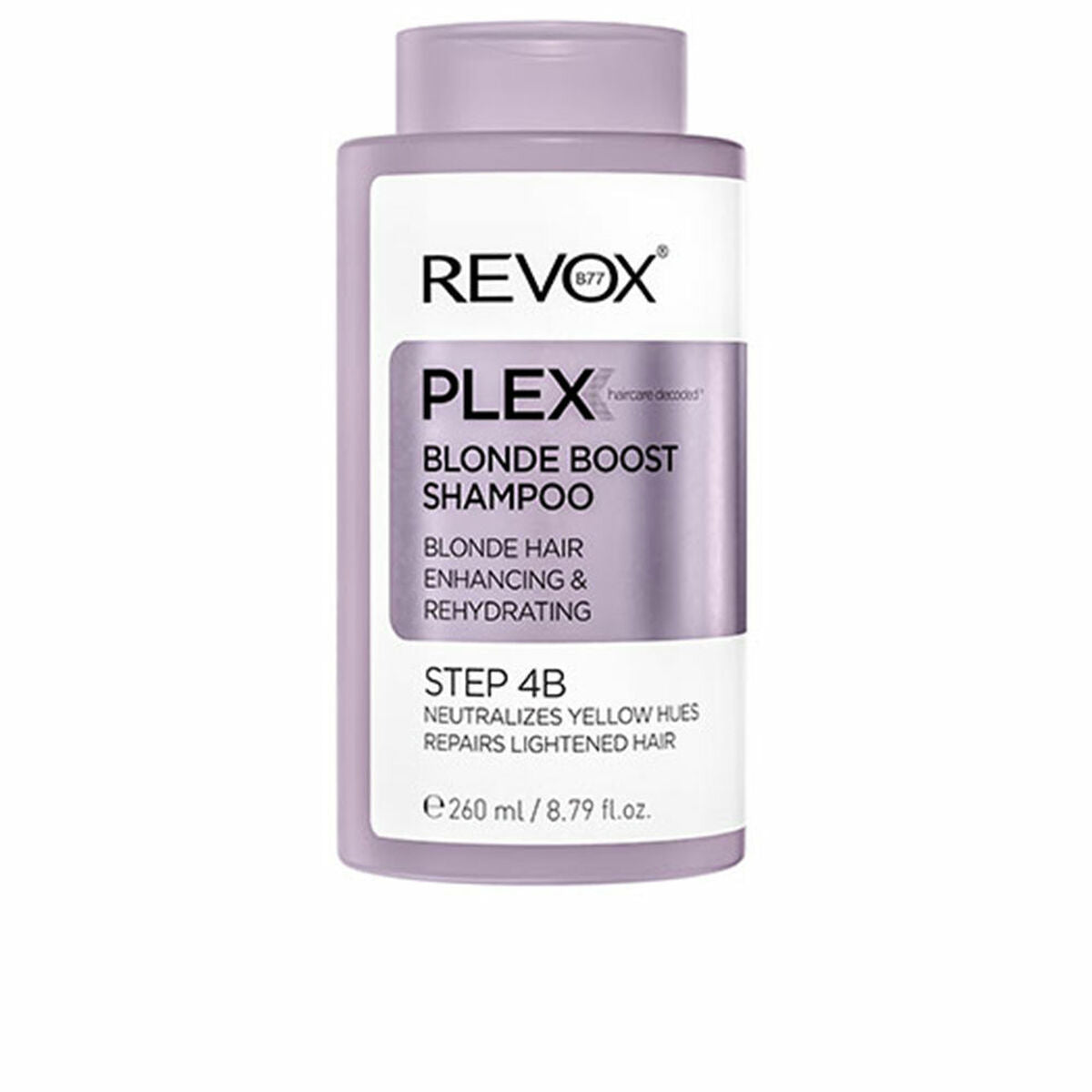 Colour Neutralising Shampoo Revox B77 Plex Step 4B 260 ml for Women shampoo bottle