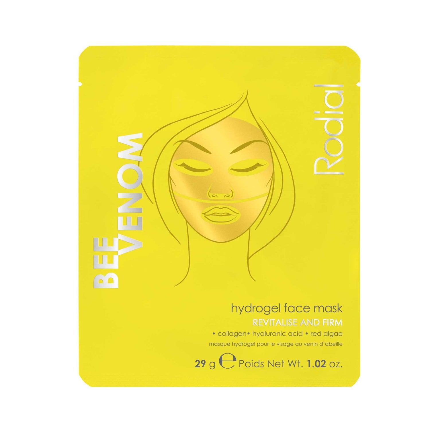 Rodial, Bee Venom, Firming, Sheet Mask, Face, 29 g