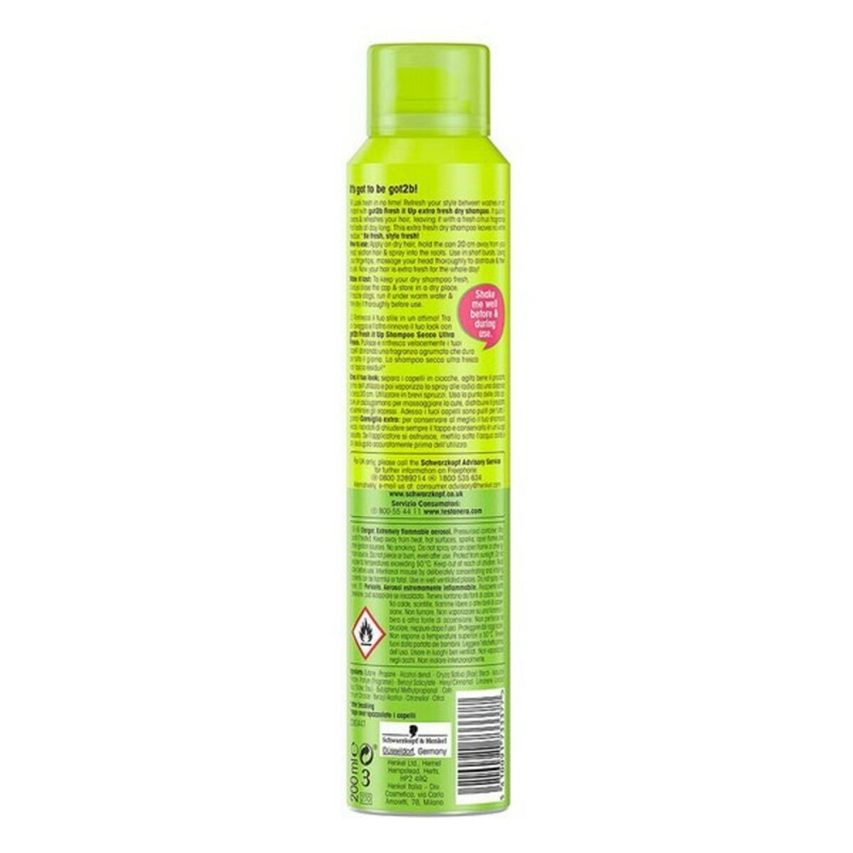 Dry Shampoo Schwarzkopf 200 ml for Women shampoo bottle
