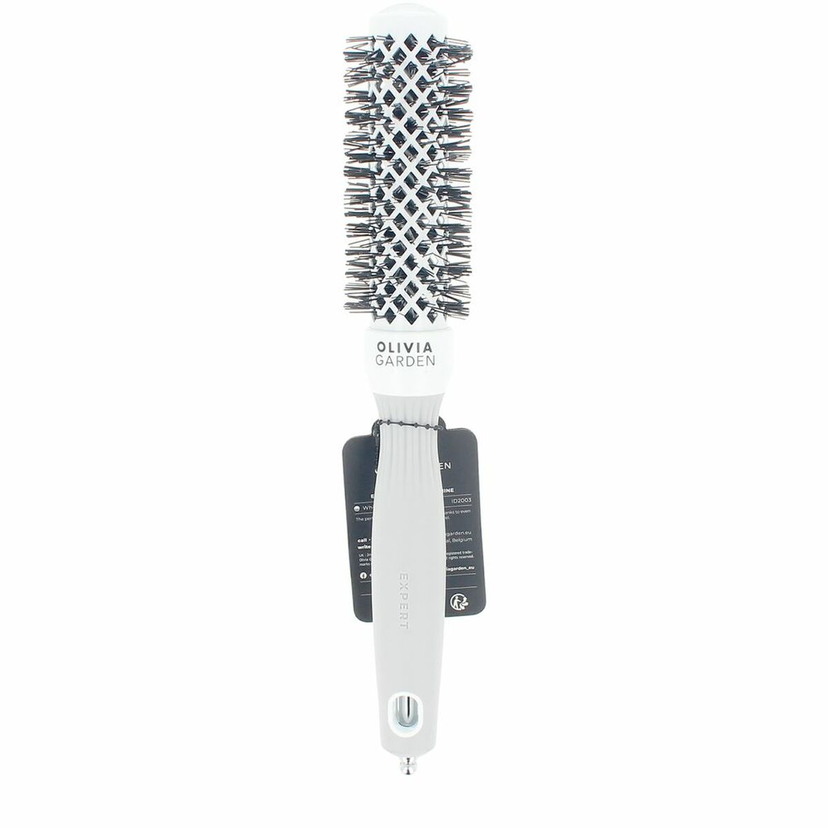 Brush Olivia Garden EXPERT BLOWOUT SHINE White Grey Ø 25 mm product packaging